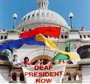 Deaf President Now protest