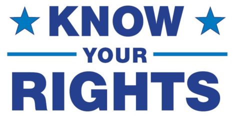 text graphic: Know Your Rights