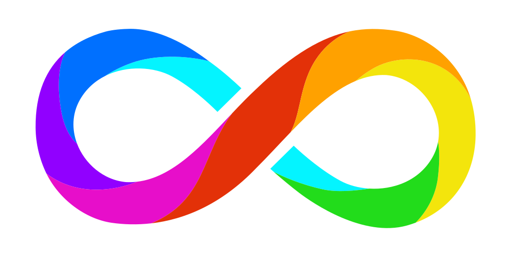 rainbow infinity symbol