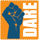 Raised Fist with DARE written across the side