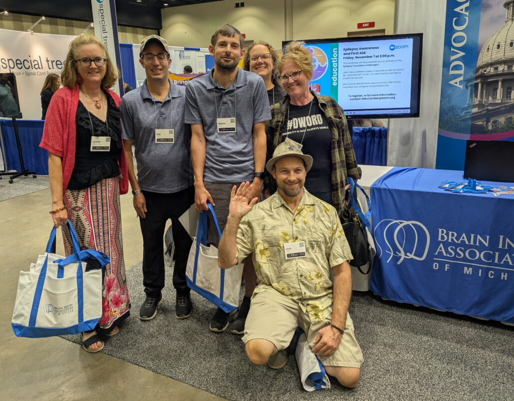 Several members of the Brain Injury support group gathered at the Brain Injury Association Annual Fall Conference.