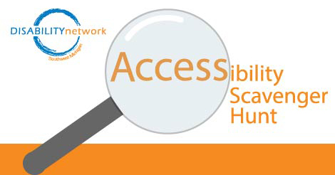 text graphic: Accessibility Scavenger Hunt