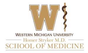 WMed Logo. Text: Western Michigan University, Homer Stryker M.D. School of Medicine.
