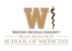 WMed Logo. Text: Western Michigan University, Homer Stryker M.D. School of Medicine.