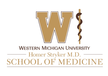 WMed Logo. Text: Western Michigan University, Homer Stryker M.D. School of Medicine.