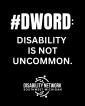 Disability Network Southwest Michigan logo. Text: www.dnswm.org. #DWord: Disability is not uncommon.